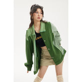 Unisex Jacket Houndstooth Coat Men and Women Loose Jacket